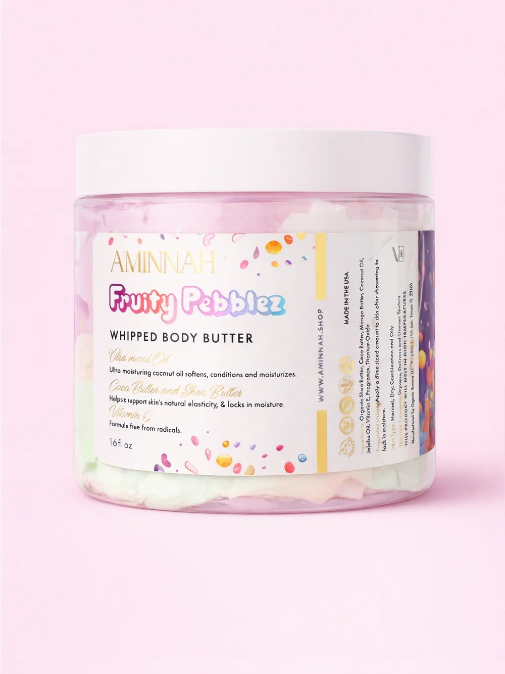 AMINNAH - Fruity Pebblez Whipped Body Butter